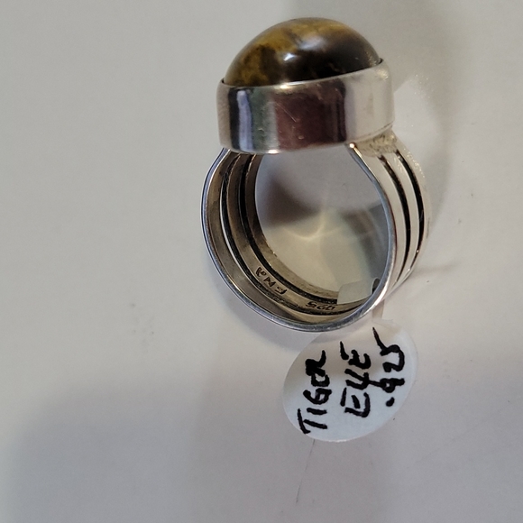Tiger Eye .925 Ring Size 7 - Picture 6 of 6